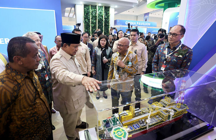 Presiden Prabowo Subianto menghadiri sekaligus membuka IPA Convex ke-49 di ICE BSD, Tangerang, Banten, Rabu (21/5). [Tim Media Presiden]