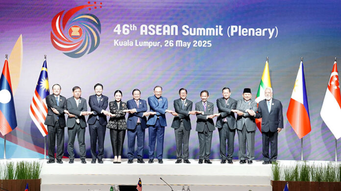 Presiden Prabowo Subianto menghadiri KTT ASEAN ke-46 di Kuala Lumpur Convention Centre (KLCC), Malaysia, Senin (26/5). [Tim Media Presiden]