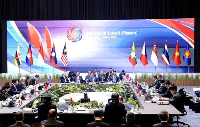 Presiden Prabowo Subianto menghadiri KTT ASEAN ke-46 di Kuala Lumpur Convention Centre (KLCC), Malaysia, Senin (26/5). [Tim Media Presiden]