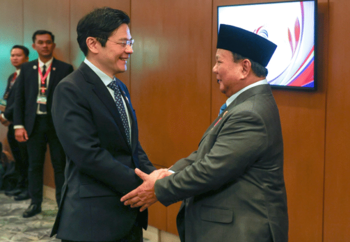 Lawrence Wong dan Prabowo Subianto