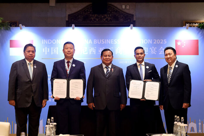 Presiden Prabowo Subianto menghadiri Indonesia-China Business Reception 2025 di Jakarta, Sabtu (24/5). {Tim Media Presiden]