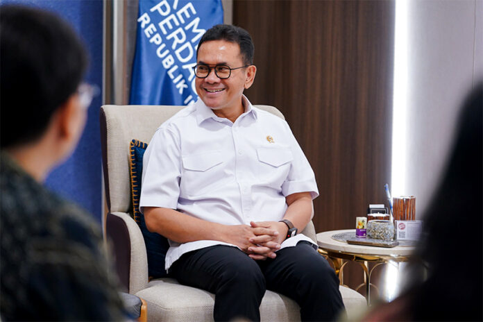 Mendag Budi Santoso menerima kunjungan Wakil Rektor UPH, di Jakarta, Kamis (19/06). [astakom/Kemendag]