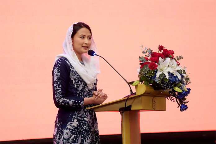Wamendag Dyah Roro Esti memberikan sambutan dalam Kick Off Meeting Misi Ekonomi Belanda, Jakarta, Senin ( 16/6 ). [astakom/Kemendag]