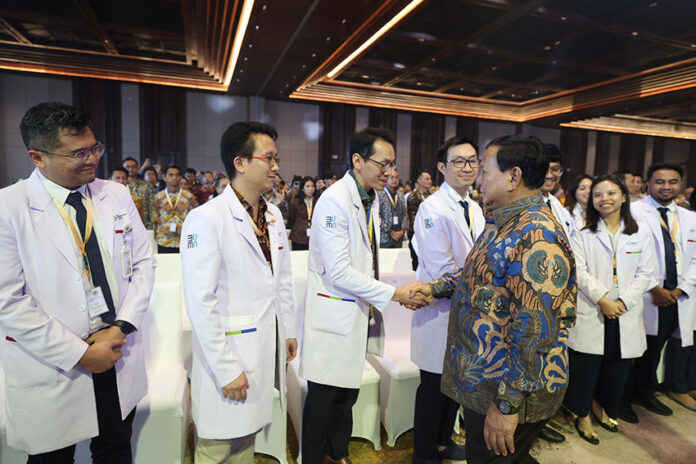 Presiden Prabowo meresmikan KEK Kesehatan Sanur dan Bali International Hospital, di Sanur, Denpasar, Bali, Rabu (25/6). [Tim Media Presiden]