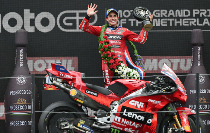 Marc Marquez di Podium