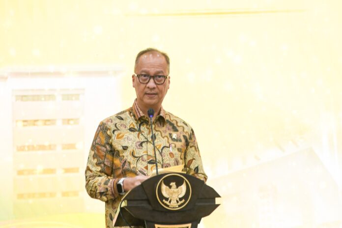 Menteri Perindustrian (Menperin) Agus Gumiwang saat memberikan keterangan di Jakarta. [astakom / Kemenperin]
