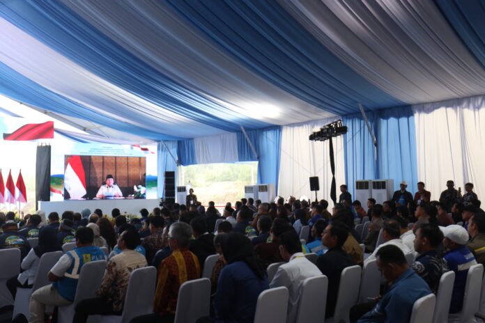 Prabowo Subianto dalam Peresmian Pembangunan dan Pengoperasian Energi Terbarukan di 15 Provinsi dan Peningkatan Produksi Minyak 30 Ribu Barel Blok Cepu