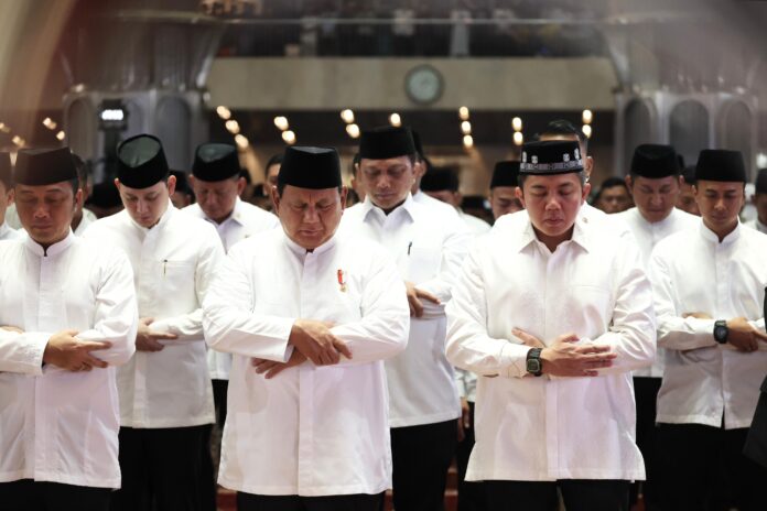 Presiden Prabowo Sholat Ied di Masjid Istiqlal Jakarta, Jumat (6/6). [astakom / Tim Media Presiden]