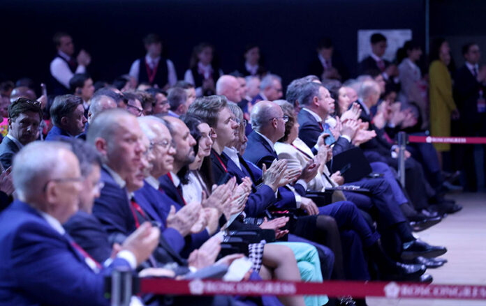 Presiden Prabowo Subianto menghadiri SPIEF 2025, di St. Petersburg, Rusia, Jumat (20/6). [Tim Media Presiden]