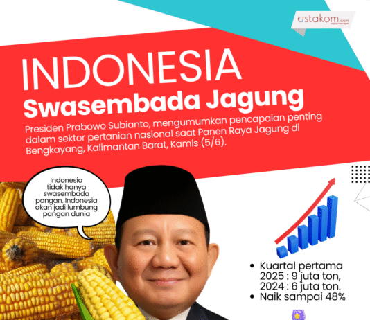 Ilustrasi - Infografis Swasembada Jagung. [astakom / Suray]