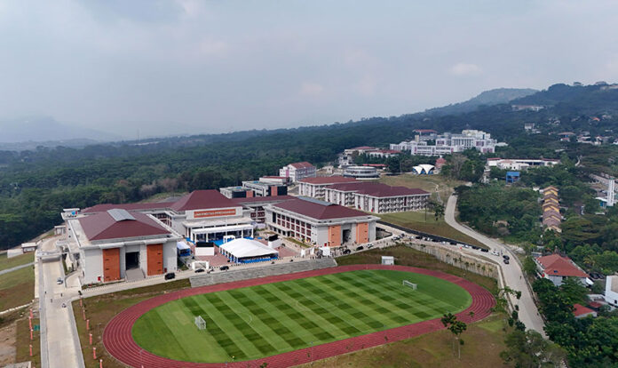 Presiden Prabowo meresmikan Kampus Bhinneka Tunggal Ika Universitas Pertahanan, di Sentul, Bogor, Jawa Barat, Rabu (11/6). [Tim Media Presiden]