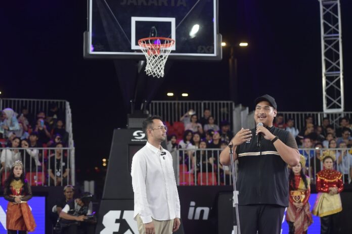 Penyelenggaraan turnamen bola basket 3x3, FIBA 3x3 Jakarta Women’s Series 2025 bersama FIBA 3x3 Challenger 2025 menjadi salah satu langkah dan komitmen Kementerian Pemuda dan Olahraga (Kemenpora) RI dalam menyongsong Olimpiade 2028 di Los Angeles. [astakom / Kemenpora]