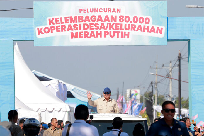 Peluncuran Kopdes Merah Putih, di Klaten, Jawa Tengah, Senin (21/7). [astakom/Tim Media Presiden]