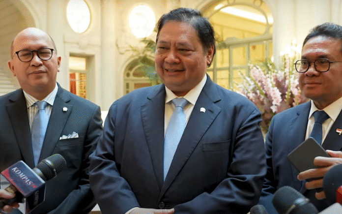 Airlangga Hartarto di Brussel