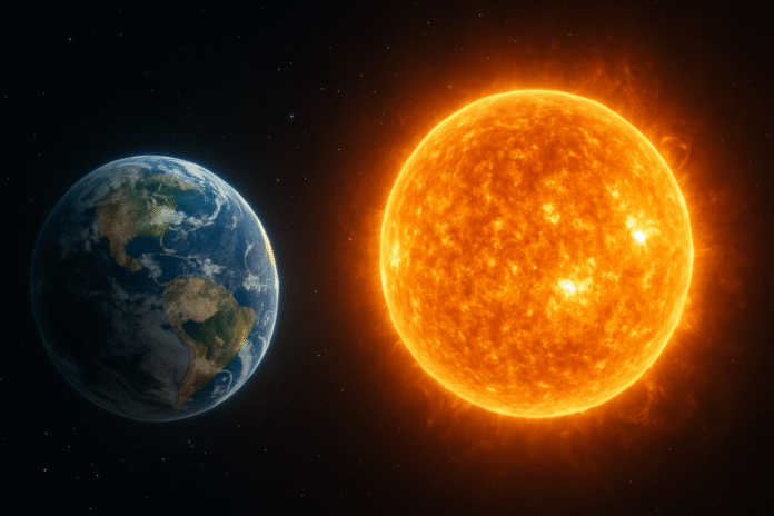 Aphelion menggambarkan fenomena jarak Bumi dan Matahari. [astakom]