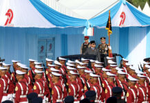 Presiden Prabowo menghadiri upacara HUT ke-79 Bhayangkara, di Monas, Jakarta, Selasa (1/7). [Tim Media Presiden]