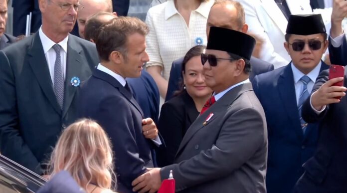 Presiden Prabowo menghadiri perayaan Bastille Day 2025, di Paris, Prancis, Senin (14/7). [Tim Media Presiden]