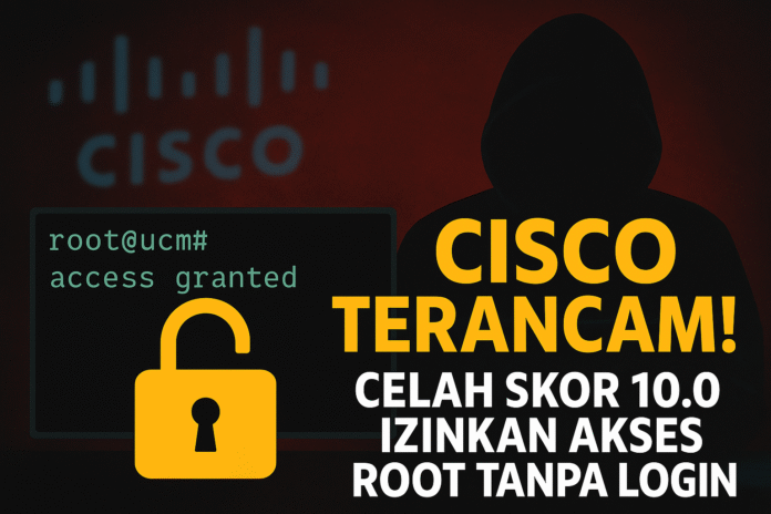 Ilutrasi Hacker menyusup ke dalam sistem Cisco. [astakom]