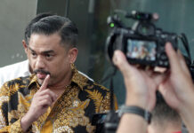 Menteri UMKM Maman Abdurrahman, mendatangi Gedung Merah Putih KPK, Jakarta, Jumat (4/7). [astakom/str-Antasena]