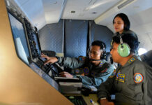 TNI AL mengerahkan pesawat udara CN 235-220 dari Skuadron Udara 800 Wing Udara 2 Puspenerbal Juanda, Sidoarjo, Jawa Timur, Kamis (3/7). [astakom/Pen Puspenerbal]