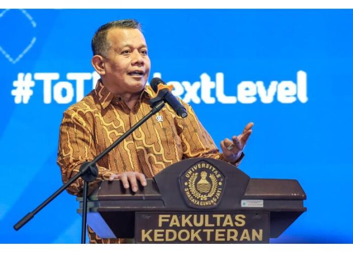 Wamen UMKM Helvi Moraza dalam acara Entrepreneur Hub Cirebon, Rabu (9/7). [astakom / UMKM]