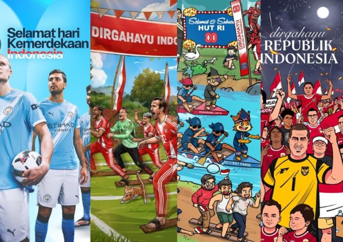 Klub eropa ucapkan dirgahayu