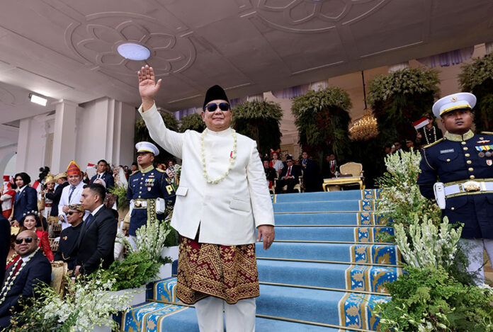 Upacara Peringatan Detik-Detik Proklamasi Kemerdekaan ke-80 RI, di Istana Merdeka, Jakarta, Minggu (17/8).