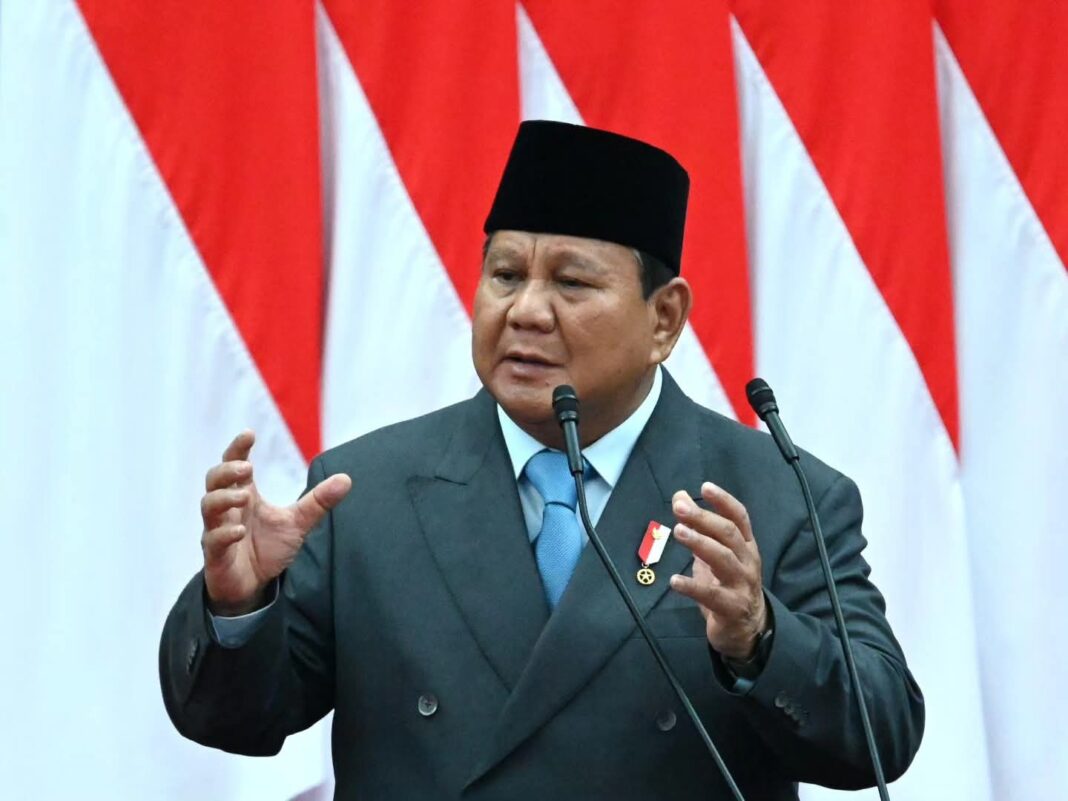 Presiden Prabowo menghadiri Sidang Tahunan MPR RI, di Senayan, Jakarta, Jumat (15/8). [Tim Media Presiden]