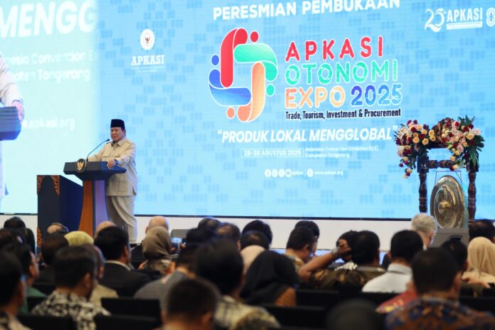 Presiden Prabowo Resmikan Pameran Apkasi Otonomi