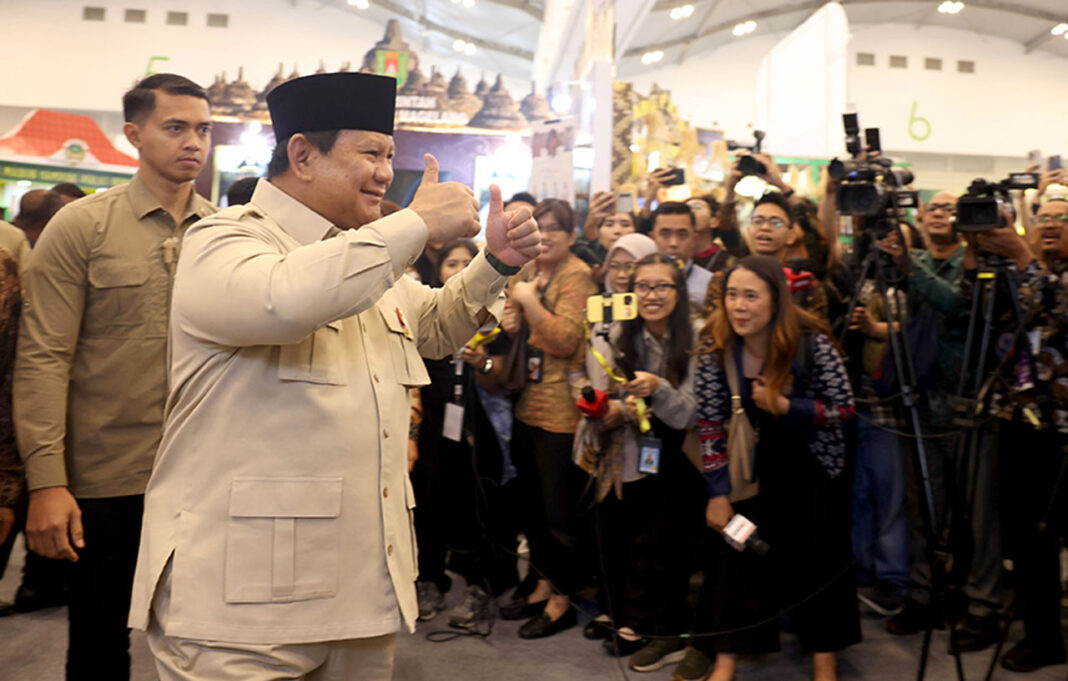 Presiden Prabowo Subianto meresmikan pembukaan Asosiasi Pemerintah Kabupaten Seluruh Indonesia (APKASI) Otonomi Expo 2025, di ICE BSD, Tangerang, Banten, Kamis (28/8).