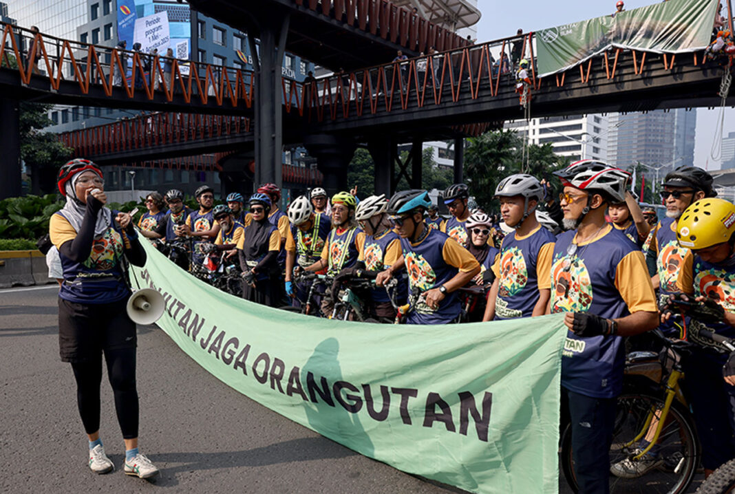 Hari Orangutan Sedunia 2025, di Jakarta, Minggu (24/8).