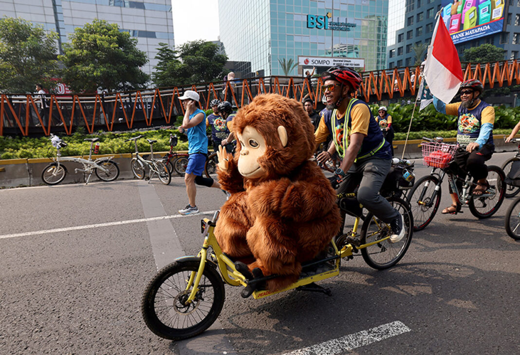 Hari Orangutan Sedunia 2025, di Jakarta, Minggu (24/8).