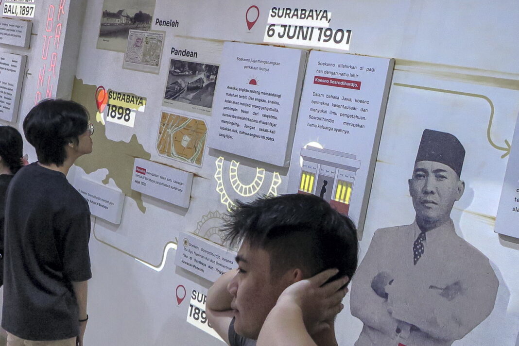 Rumah Kelahiran Bung Karno, di Jalan Pandean IV, Surabaya, Jawa Timur, Sabtu (20/9).