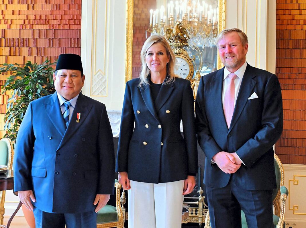 Presiden Prabowo Subianto menemui Raja Belanda Willem-Alexander, di Istana Huis ten Bosch, Belanda, Jumat (26/9).