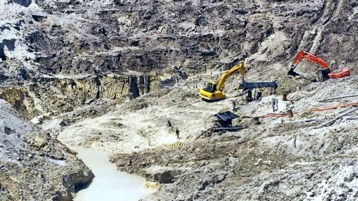 Penampakan lahan Tambang Timah