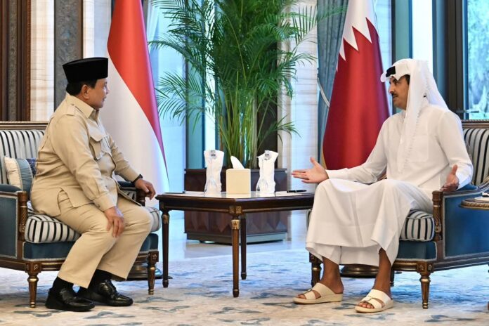 Presiden Prabowo dan Emir Qatar
