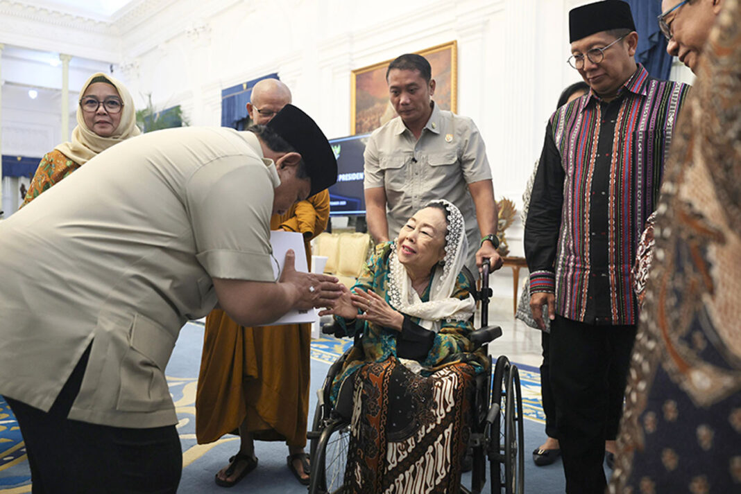 Tokoh Gerakan Nurani Bangsa (GNB) bertemu Presiden Prabowo Subianto, di Kompleks Istana Kepresidenan, Jakarta, Kamis (11/9).