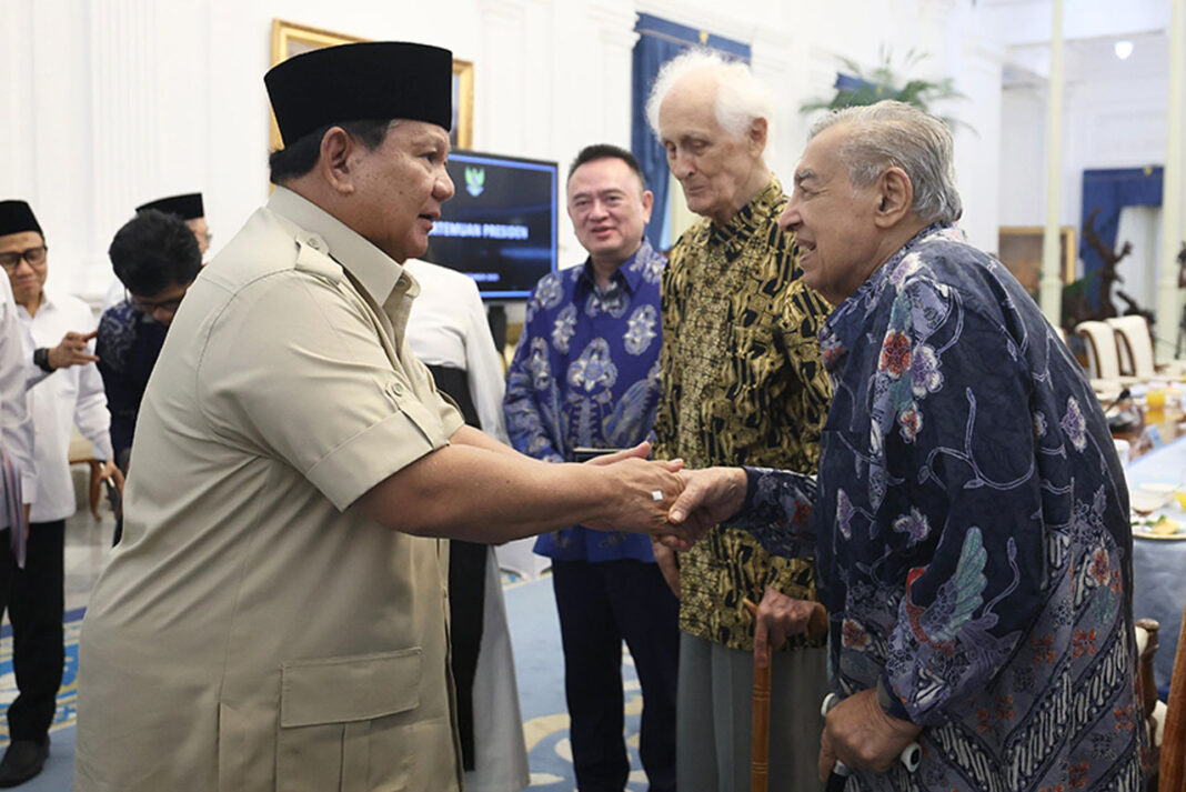Tokoh Gerakan Nurani Bangsa (GNB) bertemu Presiden Prabowo Subianto, di Kompleks Istana Kepresidenan, Jakarta, Kamis (11/9).