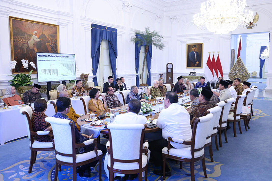 Tokoh Gerakan Nurani Bangsa (GNB) bertemu Presiden Prabowo Subianto, di Kompleks Istana Kepresidenan, Jakarta, Kamis (11/9).