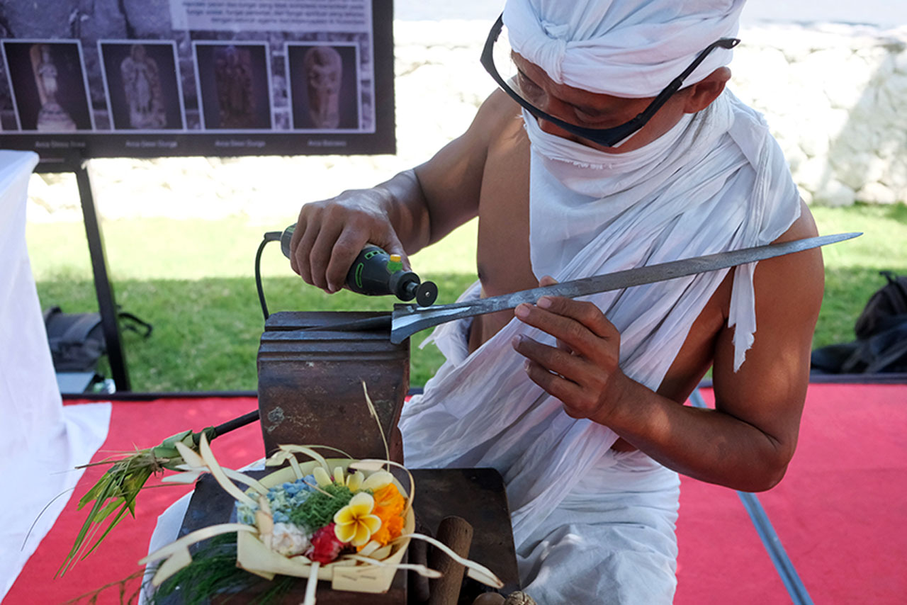 Lokakarya Sejumlah delegasi mengikuti lokakarya tentang warisan budaya Indonesia pada konferensi budaya internasional Culture, Heritage, Art, Narrative, Diplomacy, and Innovation (CHANDI) 2025, di Sanur, Denpasar, Bali, Kamis (4/9).