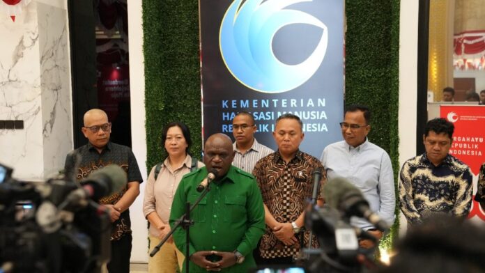 Menteri HAM Jumpa Pers