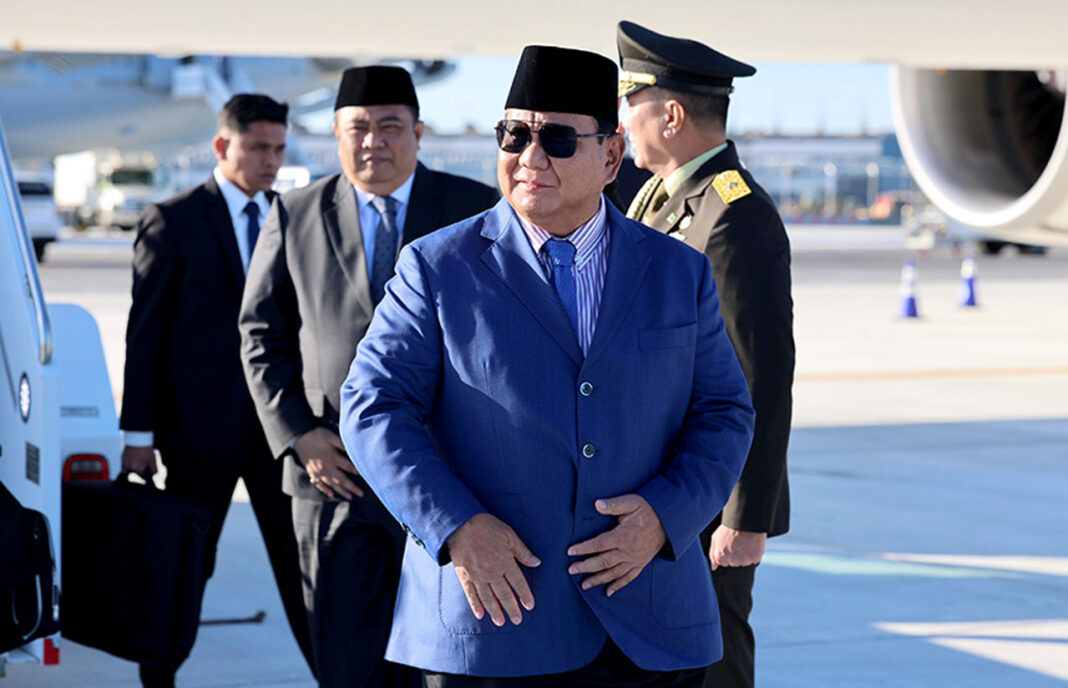 Presiden Prabowo Subianto tiba di Bandara Udara Internasional John F. Kennedy, New York, Amerika Serikat, Sabtu (20/9).