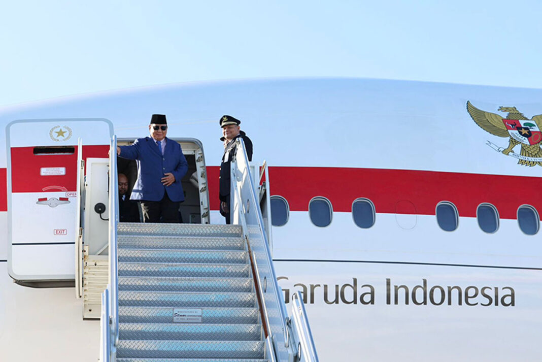 Presiden Prabowo Subianto tiba di Bandara Udara Internasional John F. Kennedy, New York, Amerika Serikat, Sabtu (20/9).