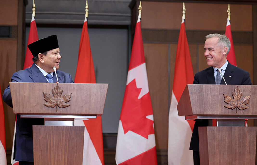 Presiden Prabowo Subianto mengadakan pertemuan dengan Perdana Menteri (PM) Kanada Mark Carney, di West Block, Parliament Hill, Ottawa, Kanada, Rabu (24/9).