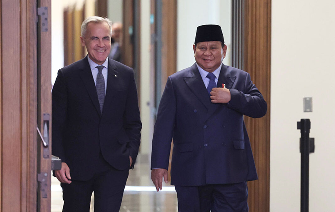 Presiden Prabowo Subianto mengadakan pertemuan dengan Perdana Menteri (PM) Kanada Mark Carney, di West Block, Parliament Hill, Ottawa, Kanada, Rabu (24/9).