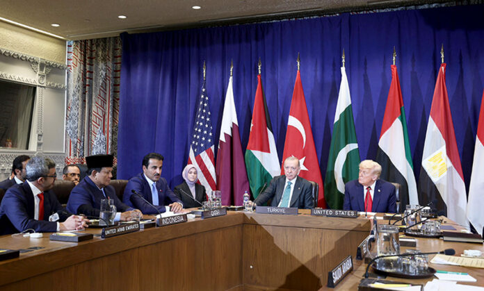 Presiden Prabowo Subianto menghadiri pertemuan Multilateral antara Presiden Amerika Serikat Donald Trump dengan pemimpin negara-negara Muslim, di New York, Amerika Serikat, Selasa (23/9).