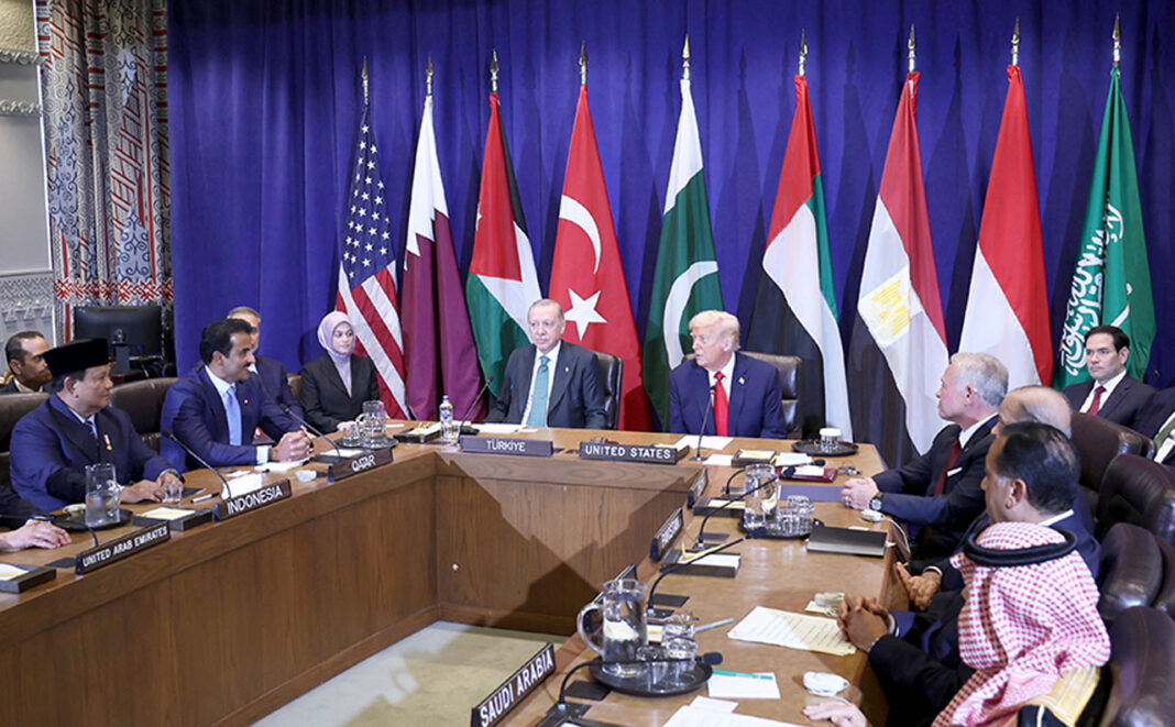 Presiden Prabowo Subianto menghadiri pertemuan Multilateral antara Presiden Amerika Serikat Donald Trump dengan pemimpin negara Muslim, di New York, Amerika Serikat, Selasa (23/9).