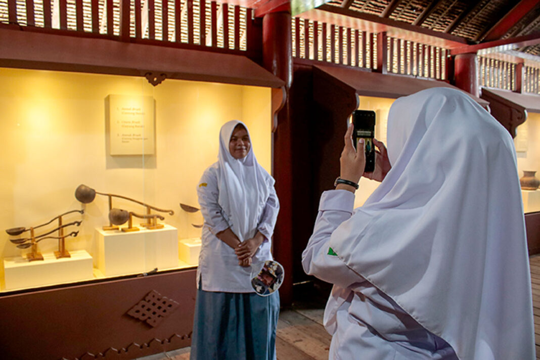 Rumah Cut Nyak Dhien, di Desa Lampisang, kecamatan Peukan Bada, Kabupaten Aceh Besar, Aceh, Rabu (10/9).