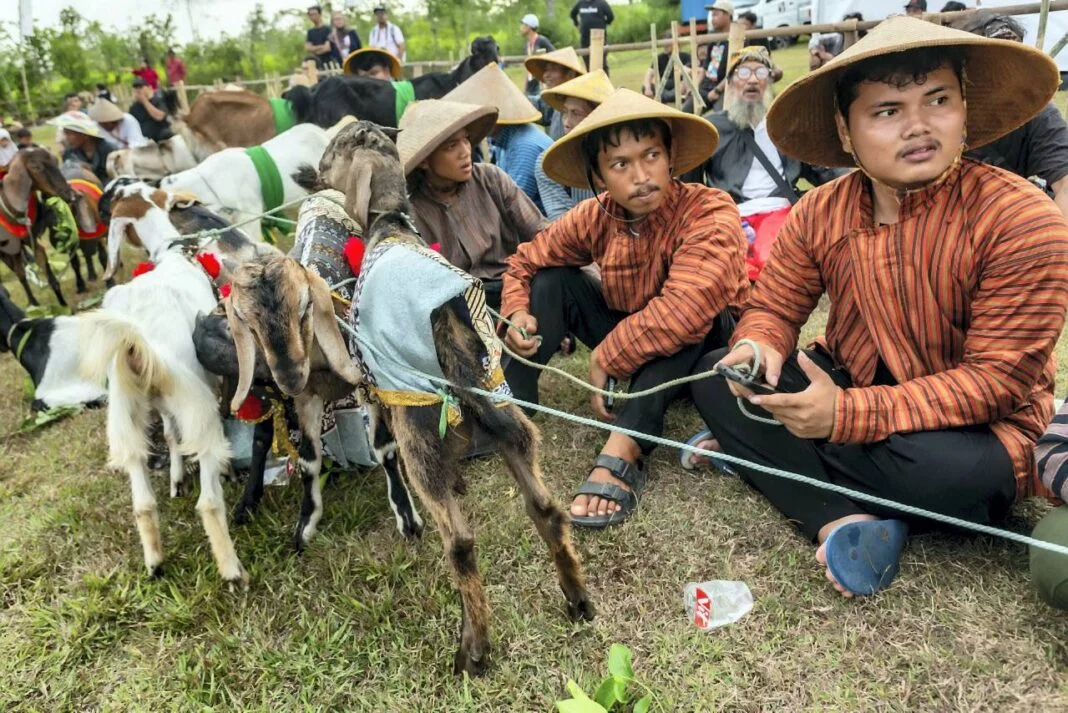 Pembukaan Festival Kebudayaan Yogyakarta 2025 di Lapangan Desa Logandeng, Plembon Kidul, Kapanewon Playen, Gunungkidul, Sabtu (11/10).