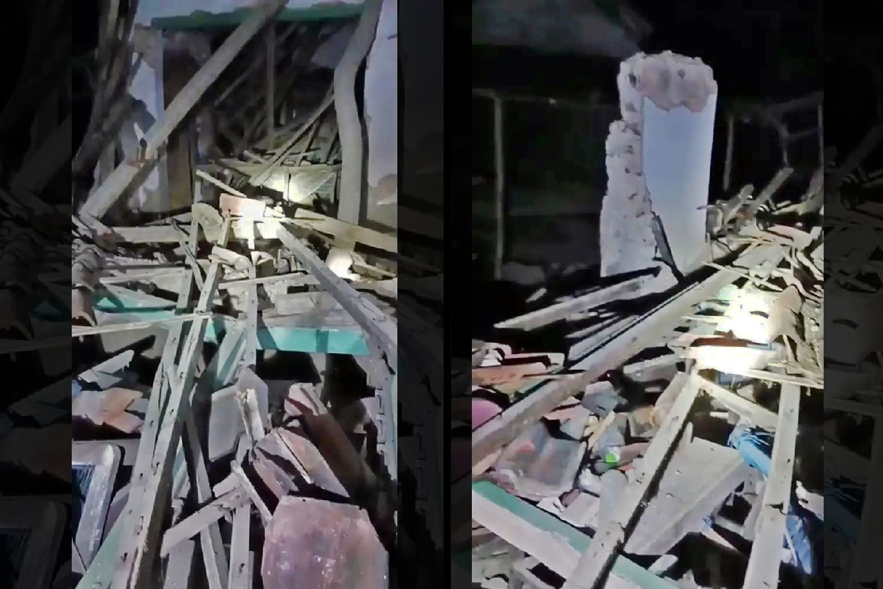 Salah satu rumah warga yang rusak akibat gempa Siumenep M 6,5 yang terjadi pada Selasa (30/9) pukul 23.49 WIB. [Dok. BNPB]
